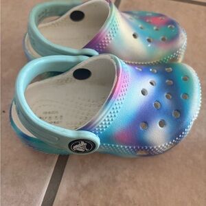 CROCS Kids Water Shoes in Blue and Purple